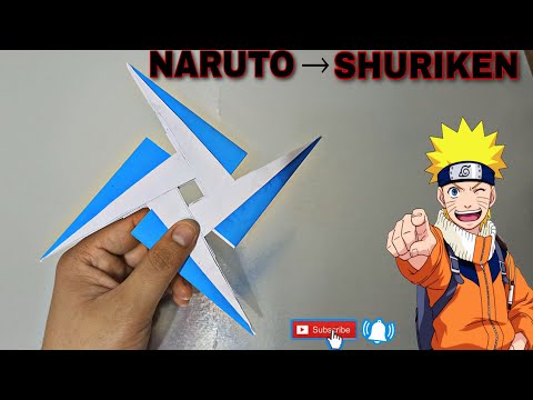 DIY - A4 KAĞITTAN NARUTO SHURİKEN YAPIMI / (How to Make a Paper Ninja Star) - ORİGAMİ