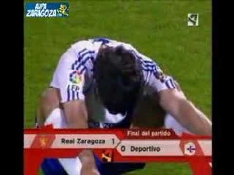 Gol de Ayala en el 94´. RZgz 1-0 Depor