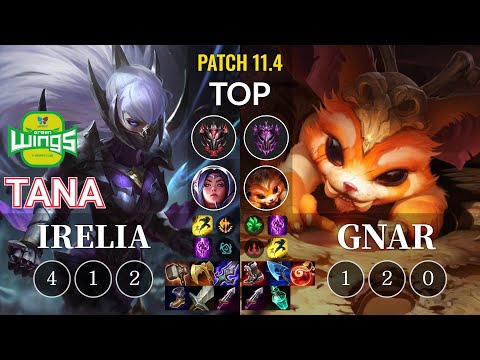 JAG TaNa Irelia vs Gnar Top - KR Patch 11.4