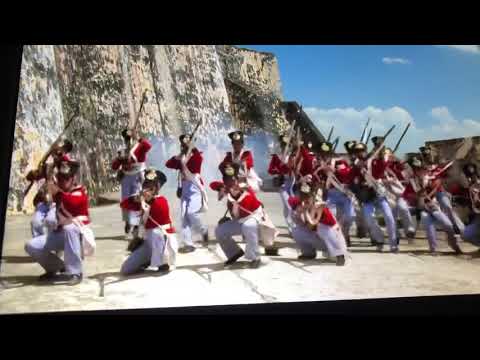 Amistad - 1997 - The liberation and destruction of the slave fortress - by a British warship