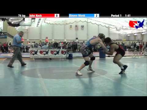 John Keck vs. Steven Monk at 2013 ASICS University Nationals - FS