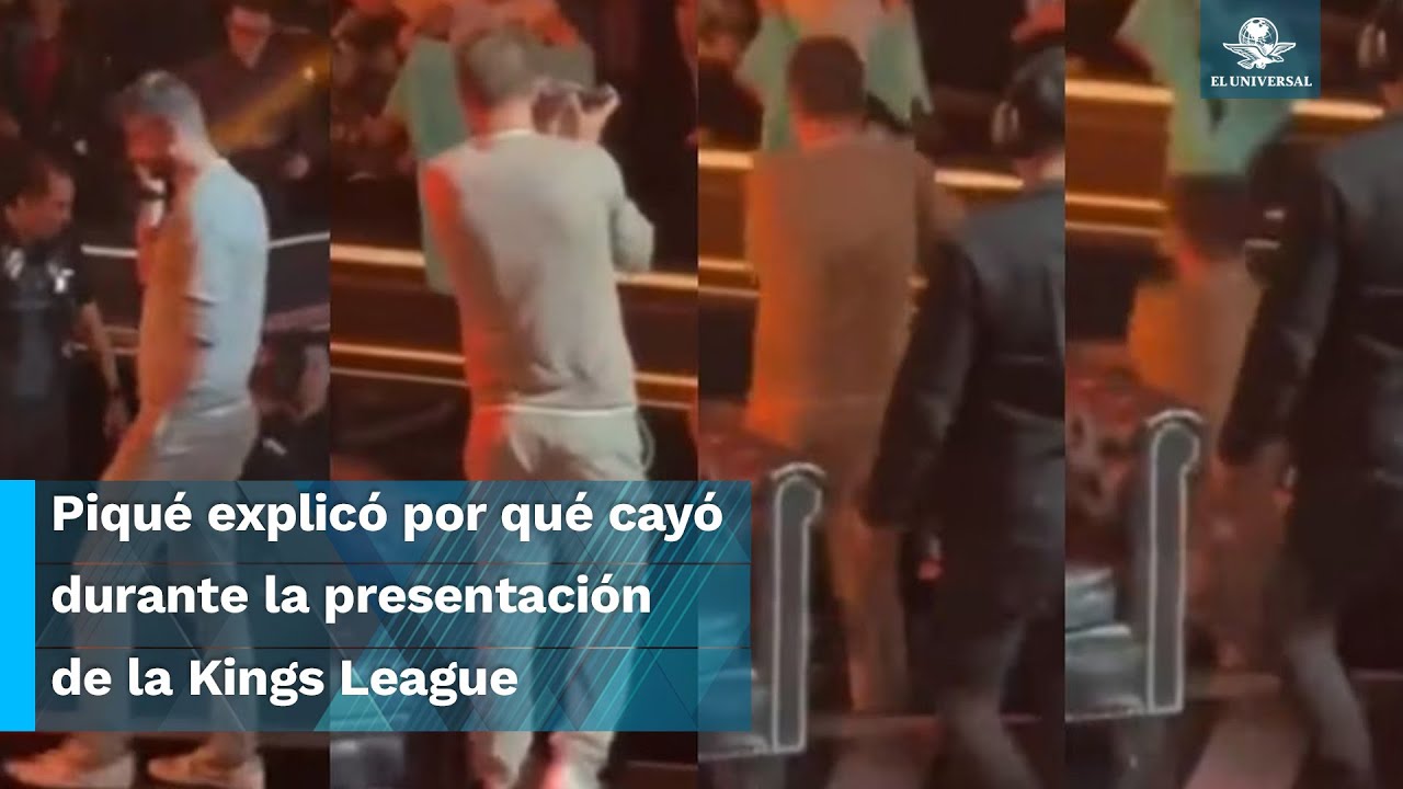 Gerard Piqué sufre caída en su presentación de la Kings League Américas