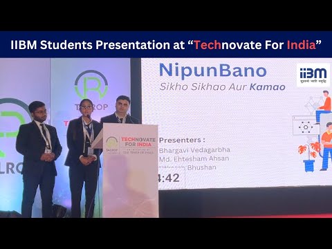 IIBM BBA 2026 Batch Students - Ehtesham, Bhargavi and Utkarsh won 1st Runner Up position.