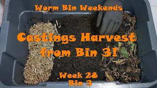 Worm Bin Weekends! Week 28 - Bin 3: Castings Harvest from Bin 3!