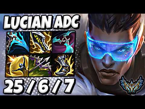 Lucian vs Caitlyn [ ADC ] Korea Challenger 1156 LP | Patch 25.22