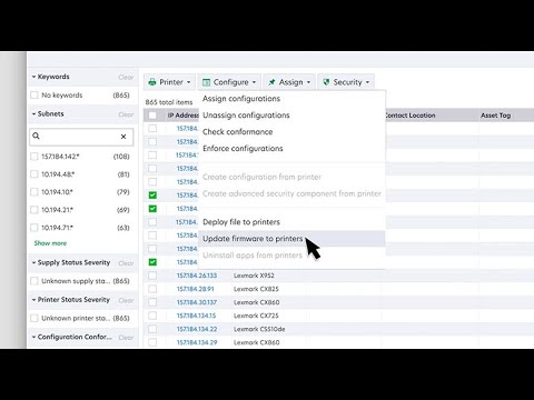 Lexmark Markvision Enterprise Firmware Updates