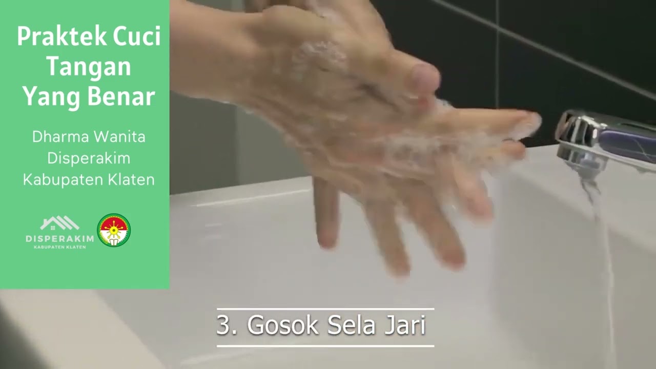 GERAKAN SERENTAK CUCI TANGAN PAKAI SABUN DHARMA WANITA DISPERAKIM KABUPATEN KLATEN