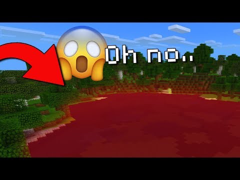 The most terrifying Minecraft world I've ever played.. (Minecraft Blood.exe Seed)