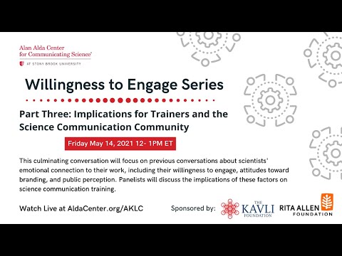 Willingness to Engage, Part 3: Implications for Trainers and the SciComm Community
