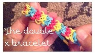 How to make the double x rainbow loom bracelet