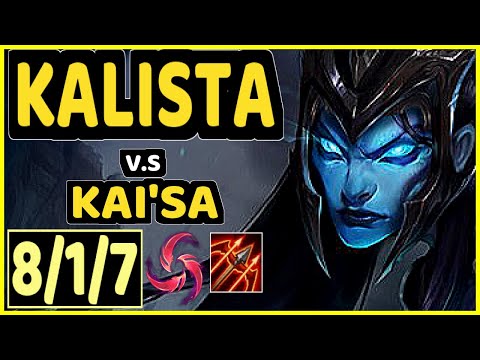 TITAN (KALISTA) vs KAI'SA - 8/1/7 KDA BOTTOM ADC CHALLENGER GAMEPLAY - BR