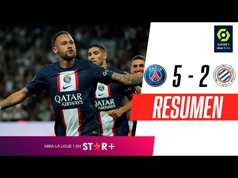 Video: París Saint-Germain goleó al Montpellier con una brillante actuación de Neymar
