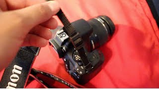 How to Attach Strap on DSLR Camera! (Canon T6)