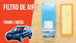 Youtube thumbnail of video "Cómo cambiar el filtro de aire Tiguan 1 2.0 TDI 💨"