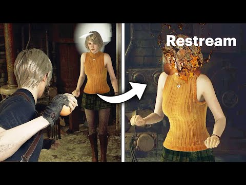 Hilarious Prank - Throwing Eggs at Ashley and Merchant in Resident Evil 4 Remake!