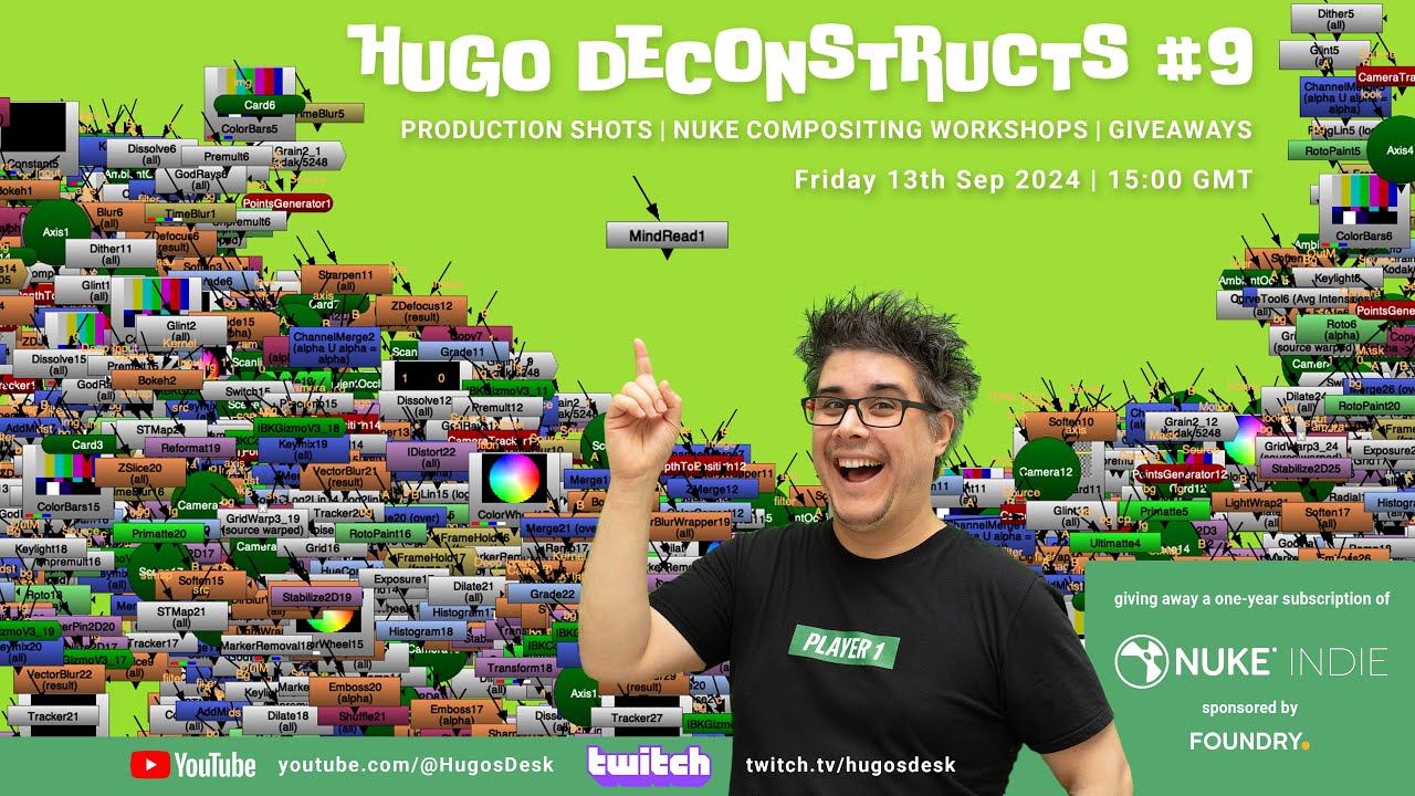 Hugo deconstructs #9 | Nuke compositing workshop with @FoundryTeam & @ZEISSCinematography
