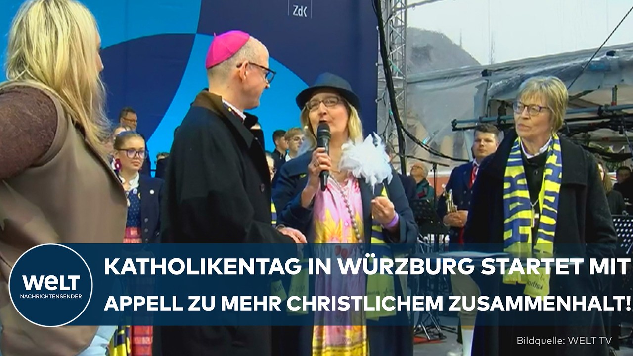 WÜRZBURG: Großes Kirchentreffen! Steinmeier ruft beim Katholikentag zu mehr Zusammenhalt auf!