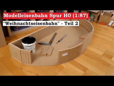 Modelleisenbahn Spur H0 / 1:87 - Weihnachtseisenbahn Teil 2  - Aufbau von Modul 1 ( Tutorial )