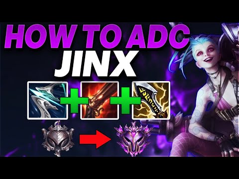 How to play Jinx ADC in low Elo - Jinx ADC Gameplay | Iron to Master #32