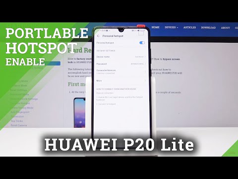 How to Create Portable Hotspot in HUAWEI P20 / P30 - Share Wi-Fi