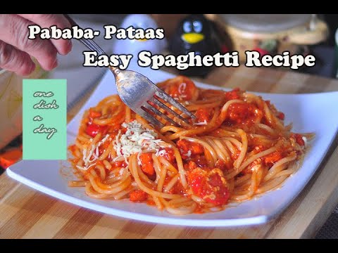Easy Spaghetti Recipe (Filipino Style) | one dish a day
