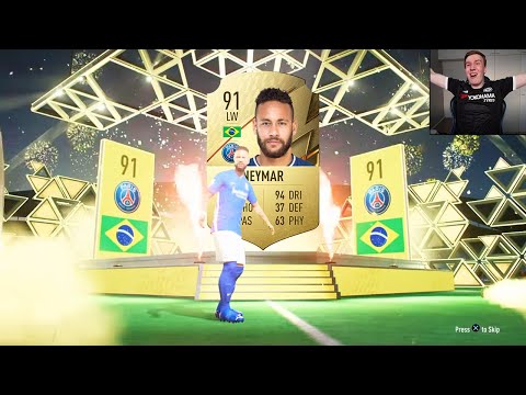 OMG 91 RATED NEYMAR PAKETISTA! MONTA WALKOUTTIA! - FIFA 22