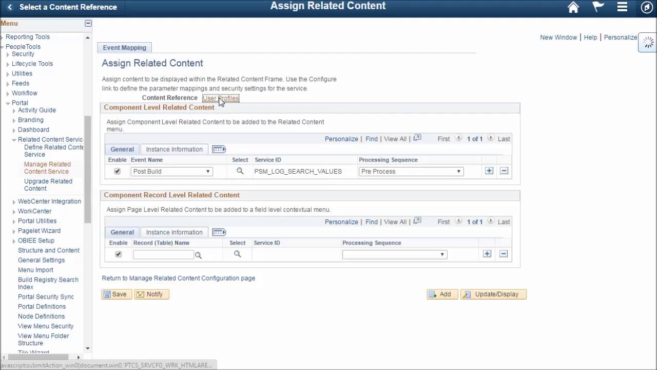 PeopleSoft Event Mapping Framework Demonstration