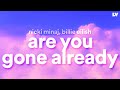 Nicki Minaj Billie Eilish Are You Gone Already Lyrics