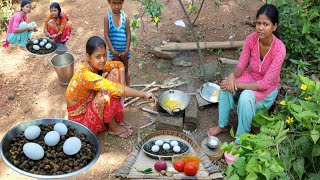 Snail With Egg Recipe — Santal Tribal Women