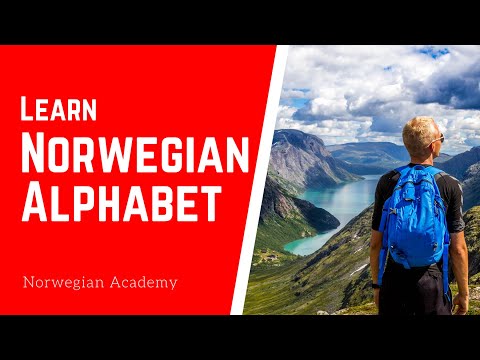 Norwegian for beginners: learn Norwegian alphabet
