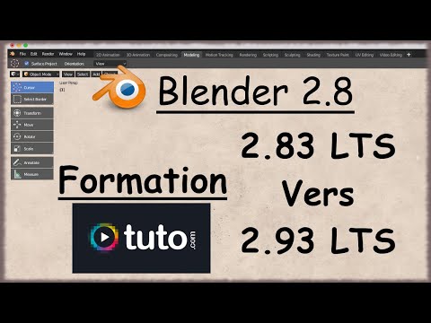 Formation Blender 2.83 LTS - Evolution 2.93 LTS