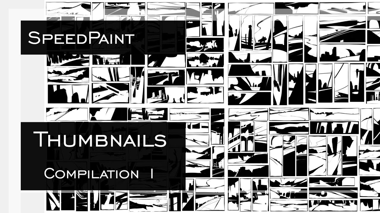 Abstract Thumbnail practice. Compilation 1