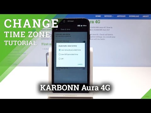 How to Change Time Zone in KARBONN Aura 4G - Set Up Date & Time