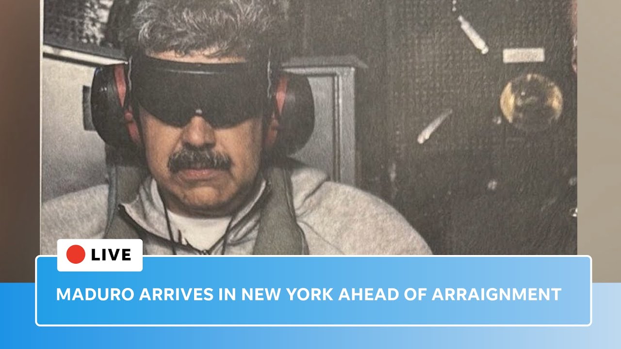Maduro arrives in New York ahead of arraignment on narco-terrorism charges