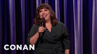 Jenny Zigrino’s Butt Set Off The TSA Body Scanner | CONAN on TBS video