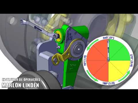 Regulagem de freio catraca automática