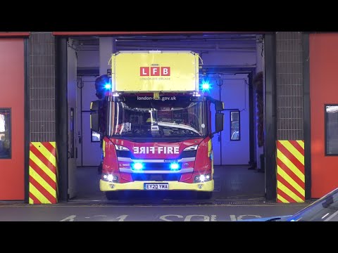 London Fire Brigade - Soho 32m Turntable Ladder Turnout