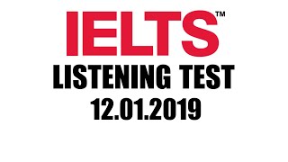 Luyện nghe IELTS 9.0 - Bài Test 12.01.2019