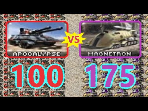 Apocalypse vs Magnetron Tank - Same Cost - Red Alert 2
