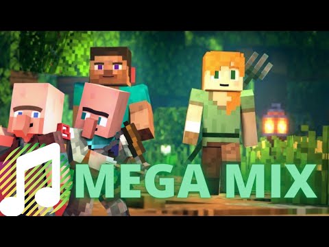 SAVE THE VILLAGE - Mega Mix Music Video | Minecraft Animation Music Video (Whole Content)
