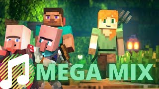 SAVE THE VILLAGE - Mega Mix Music Video  Minecraft
