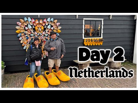 DAY 2 NETHERLANDS 🇳🇱 | Windmills, Clogs, and Giethoorn Canals! + Trying INSANE Dutch Food!
