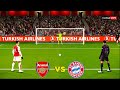 ARSENAL vs BAYERN MUNICH - UCL Penalty Shootout 2024 | UEFA Champions League | PES Gameplay
