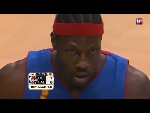 NBA Finals 2004 Game 2 Detroit Pistons vs. Los Angeles Lakers Chauncey Billups vs. Shaquille O'Neal