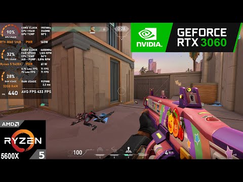 RTX 3060 12GB + Ryzen 5 5600X : Valorant (Tested in 2025)