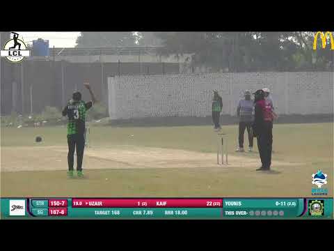 LCL - 31 SUNDAY (B) MATCH # 10 | RG STRIKERS VS SUNDAR GREEN