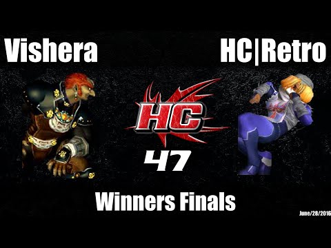 HC47 Melee Winners Finals: Vishera (Ganondorf) vs HC | Retro (Sheik)