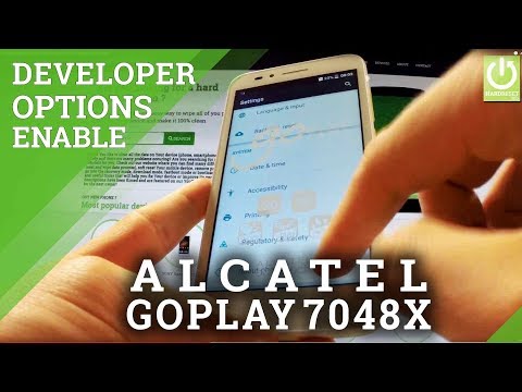 Developer Options ALCATEL One Touch goPlay 7048X - Enable USB Debugging