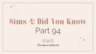 Sims 4: Did You Know? Part 94 | Find Favorites On The Gallery | #shorts #tutorial #sims4 #tutorials