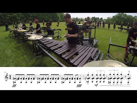2016 Madison Scouts Front Ensemble - LEARN THE MUSIC to "Overture"